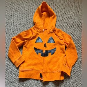 Cat & Jack only lightly won pumpkin zip-up hoodie!